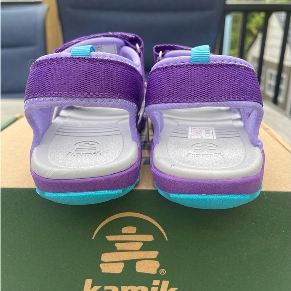 Kamik Coast Girls Water Friendly Purple Sandals SZ 4 - Picture 6 of 12